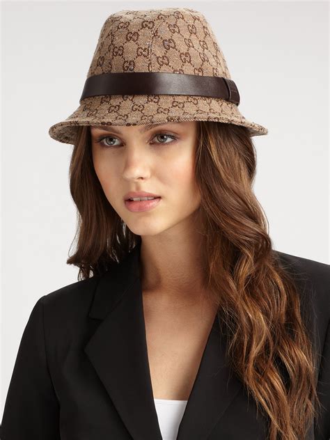 gucci beanie women|gucci fedora hats women's.